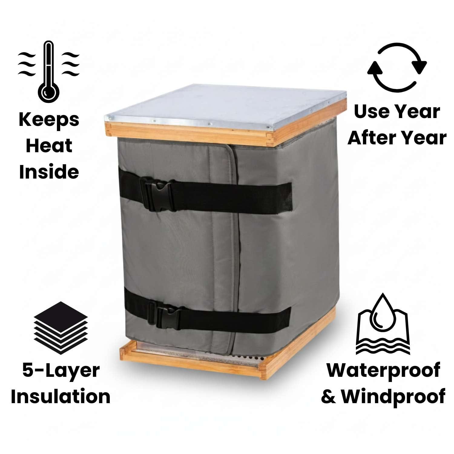 Stamny BeeShield Wrap - Insulated Beehive Cover