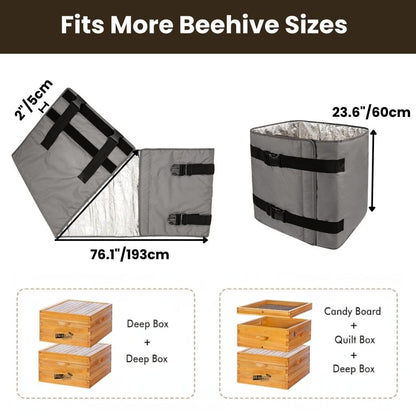 Stamny BeeShield Wrap - Insulated Beehive Cover